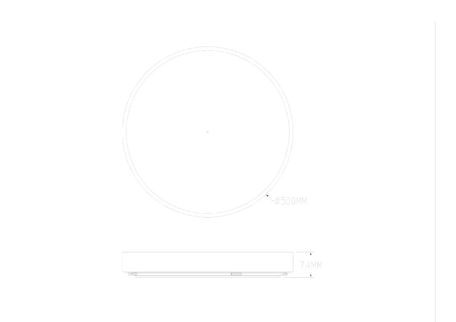 Okrągły ściemnialny plafon z pilotem NADI ANTIQUE BRASS (MS724-R500-AB) - Zuma Line