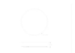 Okrągły ściemnialny plafon z pilotem NADI ANTIQUE BRASS (MS724-R400-AB) - Zuma Line