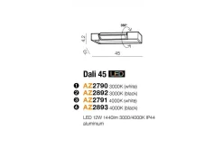 Oprawa ścienna DALI 45 (AZ2892) - Azzardo