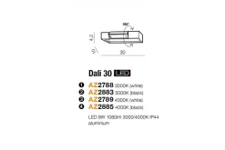 Oprawa ścienna DALI 30 (AZ2883) - Azzardo