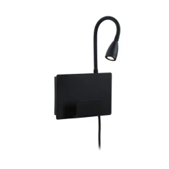 Oprawa ścienna HALINA LED USB-C czarny mat (PL71101) - PAULMANN
