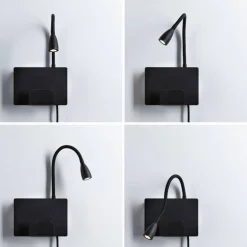 Oprawa ścienna HALINA LED USB-C czarny mat (PL71101) - PAULMANN