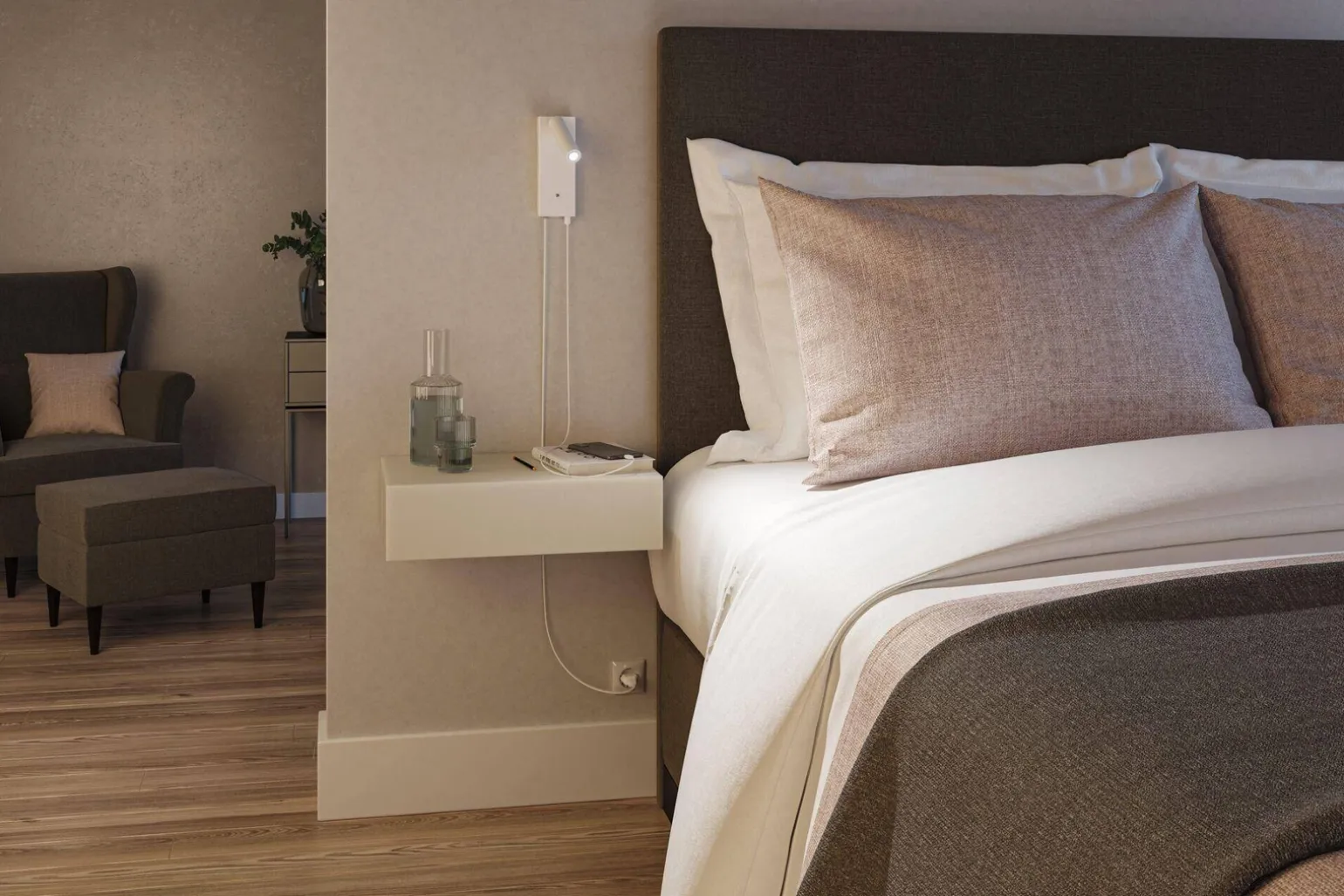 Oprawa ścienna HULDA LED DIM biały matowy (PL71108) - PAULMANN