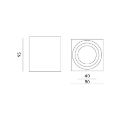 Oprawa do nabudowania AQUARIUS SQUARE BIAŁA KPASBI Kobi Light