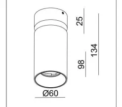Oprawa LED DANNY MINI AIR-GU10 WhiteIP20 (03334W) - ZARlight