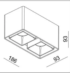 Oprawa LED FASHION 2 ED FIXED-GU10White IP20 (03366W) - ZARlight