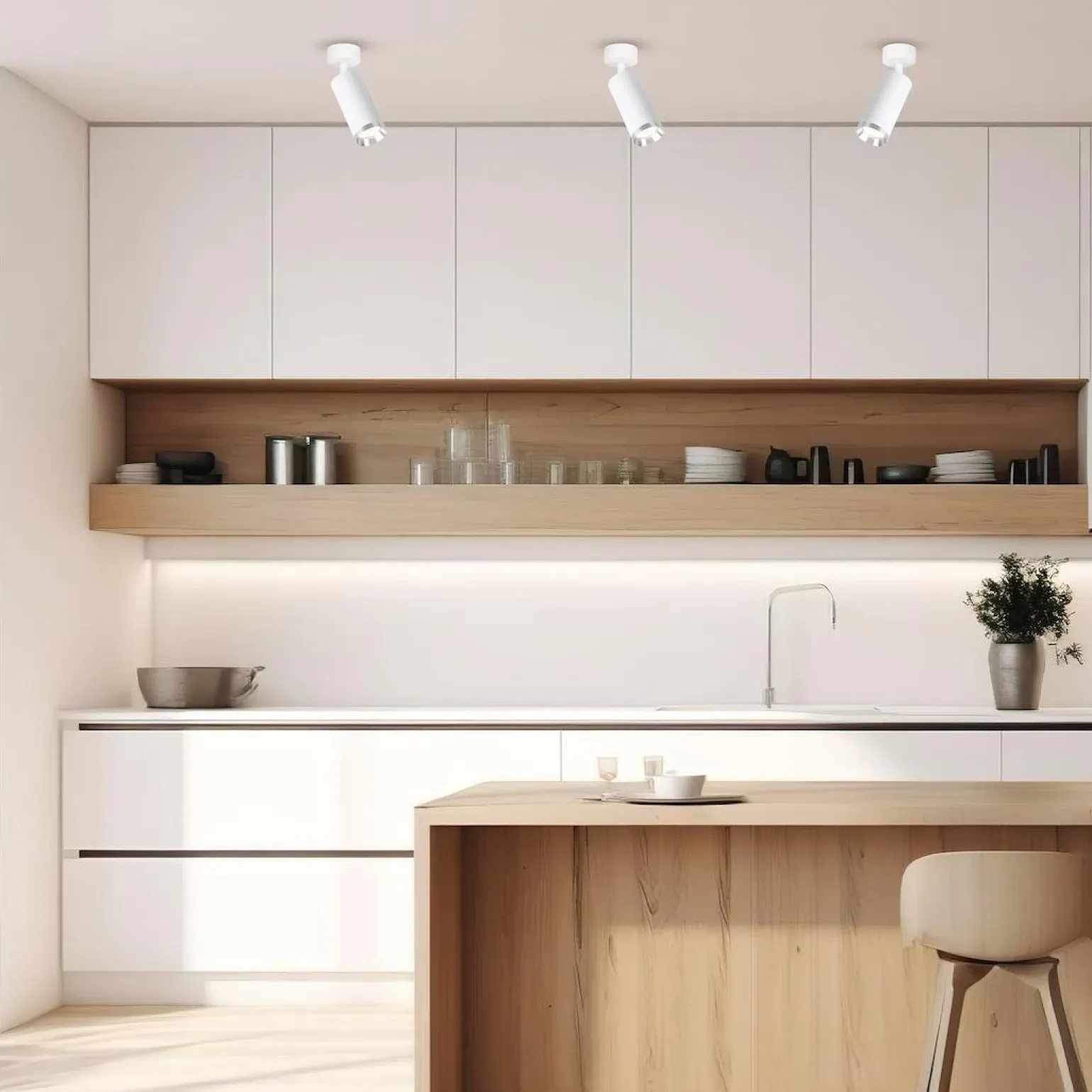 Oprawa Mica Spot Biały + Chrom 1xGU10 (ML2095) - Milagro