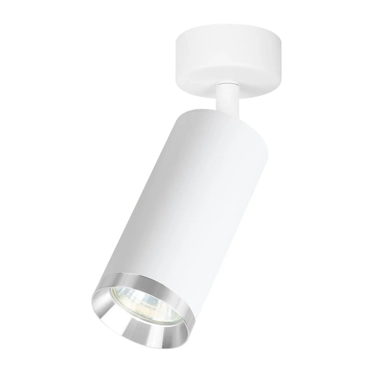 Oprawa Mica Spot Biały + Chrom 1xGU10 (ML2095) - Milagro