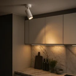 Oprawa Mica Spot Biały + Chrom 1xGU10 (ML2095) - Milagro