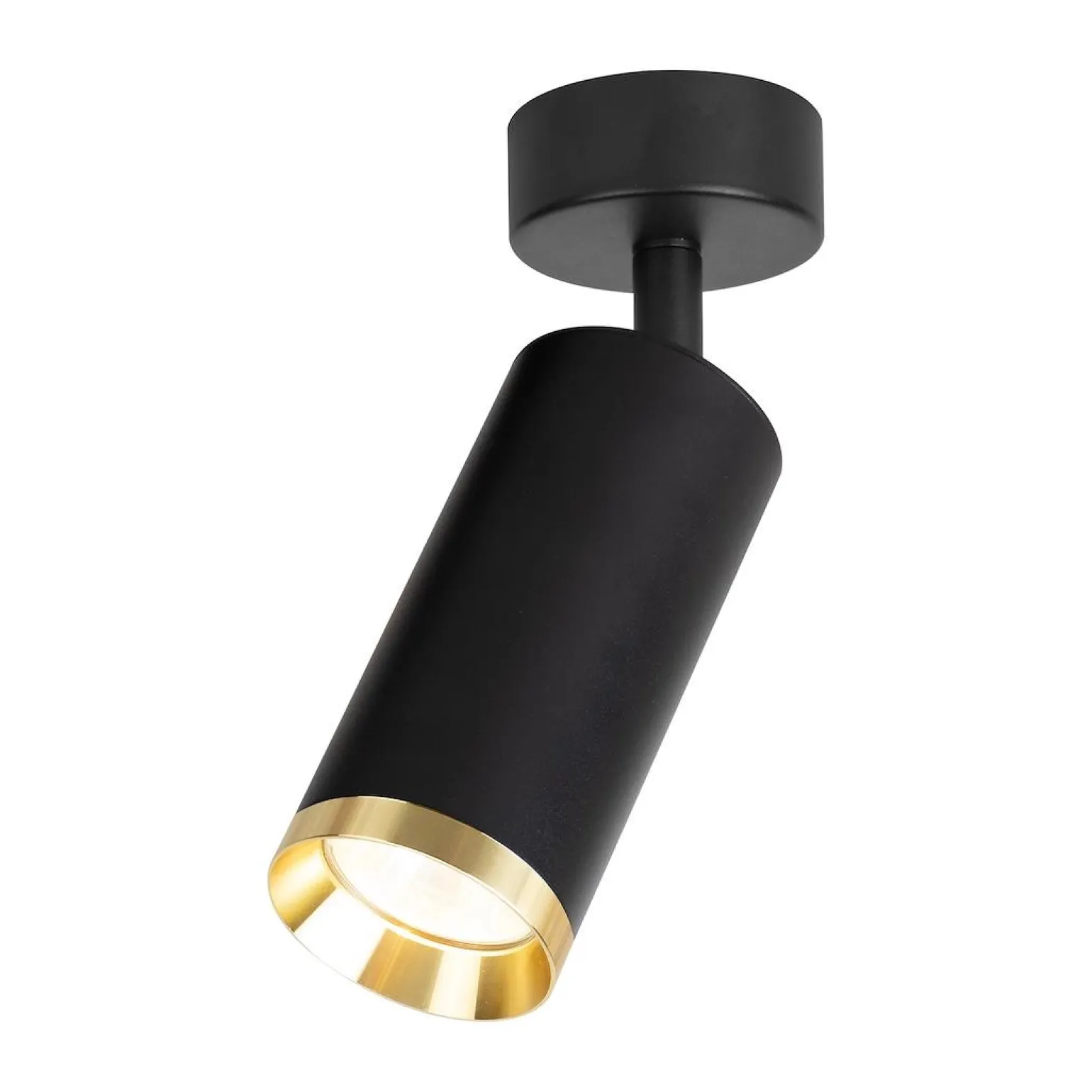 Oprawa Mica Spot Czarny + Złoty 1xGU10 (ML2094) - Milagro