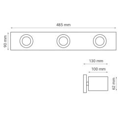 Oprawa natynkowa CROSTI LACCE TRE (455392) - Loonari