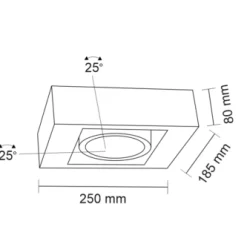 Oprawa natynkowa KOGA (biały) (8006) - Shilo