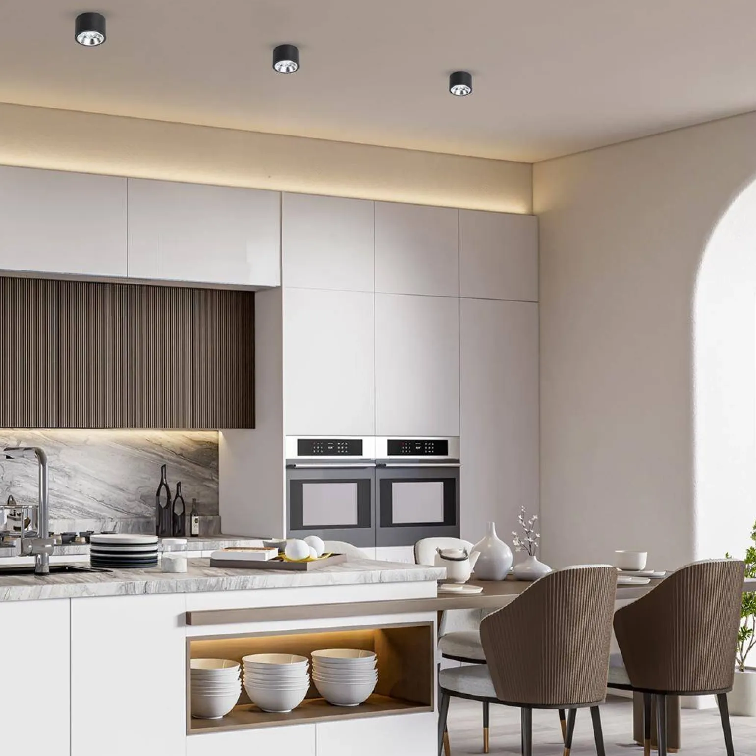 Oprawa natynkowa Redondo Czarny 1xAR111 GU10 (ML1074) - Milagro