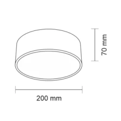 Oprawa natynkowa ZAMA LED (czarny) (7735) - Shilo