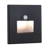 Oprawa przyschodowa EDGE LED czujnik ruchu i zmierzchu kwadrat 1x1,2W 120lm 2700K 230V czarny matowy / tworzywo sztuczne (PL93135) - PAULMANN