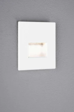 Oprawa przyschodowa EDGE LED kwadrat 1x1,2W 50lm 2700K 230V biały matowy / tworzywo sztuczne (PL93093) - PAULMANN