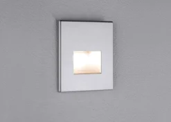 Oprawa przyschodowa EDGE LED kwadrat 1x1,2W 50lm 2700K 230V chrom matowy / tworzywo sztuczne (PL99495) - PAULMANN