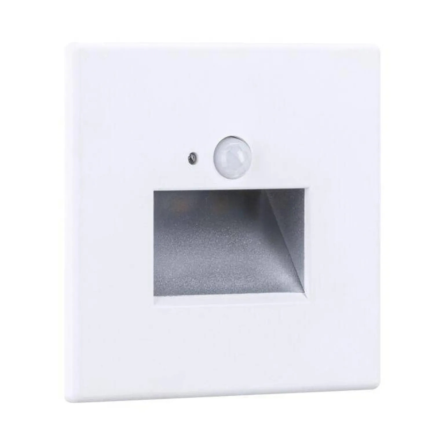 Oprawa przyschodowa EDGE LED czujnik ruchu i zmierzchu kwadrat 1x1,2W 120lm 2700K 230V biały / tworzywo sztuczne (PL93133) - PAULMANN