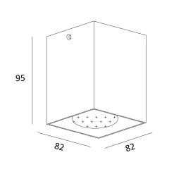 Oprawa sufitowa COLOR SQUARE DL 1 SPOT chrom (50475-CH) - Zuma Line