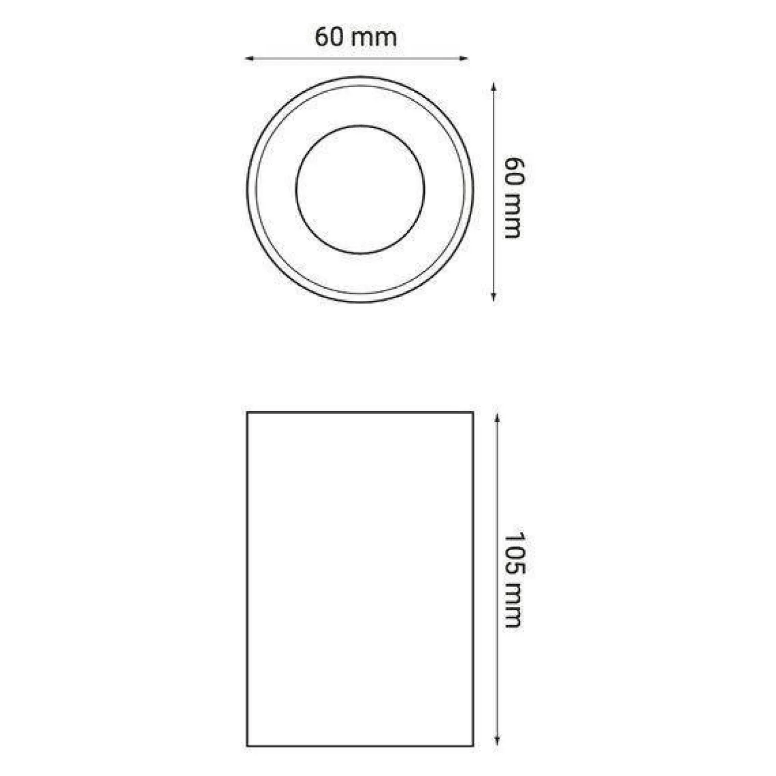 OprawaDANNY MINI ED GU10 Black IP20 (03334.0B) - ZARlight
