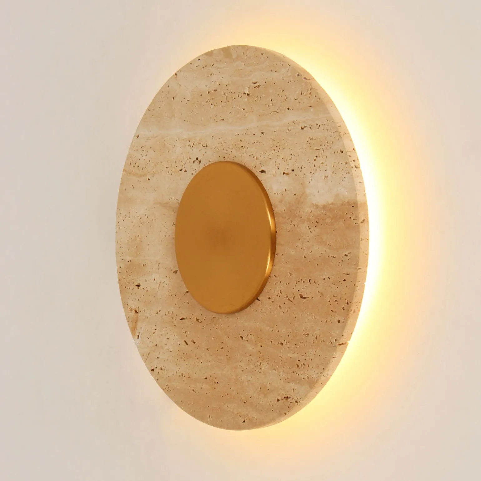 Ozdobny kinkiet z trawertynu MAXLIGHT W0417 KINKIET SUN 14W