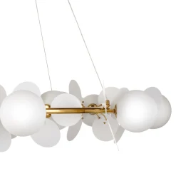 Ozdobny żyrandol CHIC złoto biały 105 cm (ST-DL-2969) - Step into Design