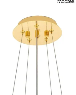 Ozdobny żyrandol TUBS 10 złota (MSE1501100456) - Moosee