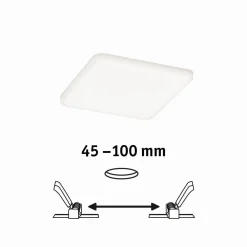 Panel bezramkowy Veluna VariFit IP44 10W 4000K 125x125mm Tworzywo sztuczne (PL92397) - PAULMANN