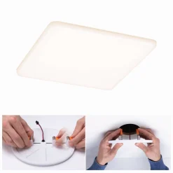 Panel bezramkowy Veluna VariFit IP44 20W 3000K 185x185mm Tworzywo sztuczne (PL92395) - PAULMANN