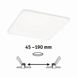 Panel bezramkowy Veluna VariFit IP44 20W 4000K 185x185mm Tworzywo sztuczne (PL92398) - PAULMANN