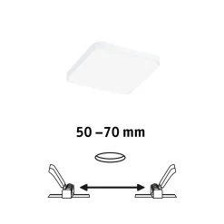 Panelel podtynkowy Veluna VariFit Edge 90x90mm4000 6W biały 230V (PL79953) - PAULMANN