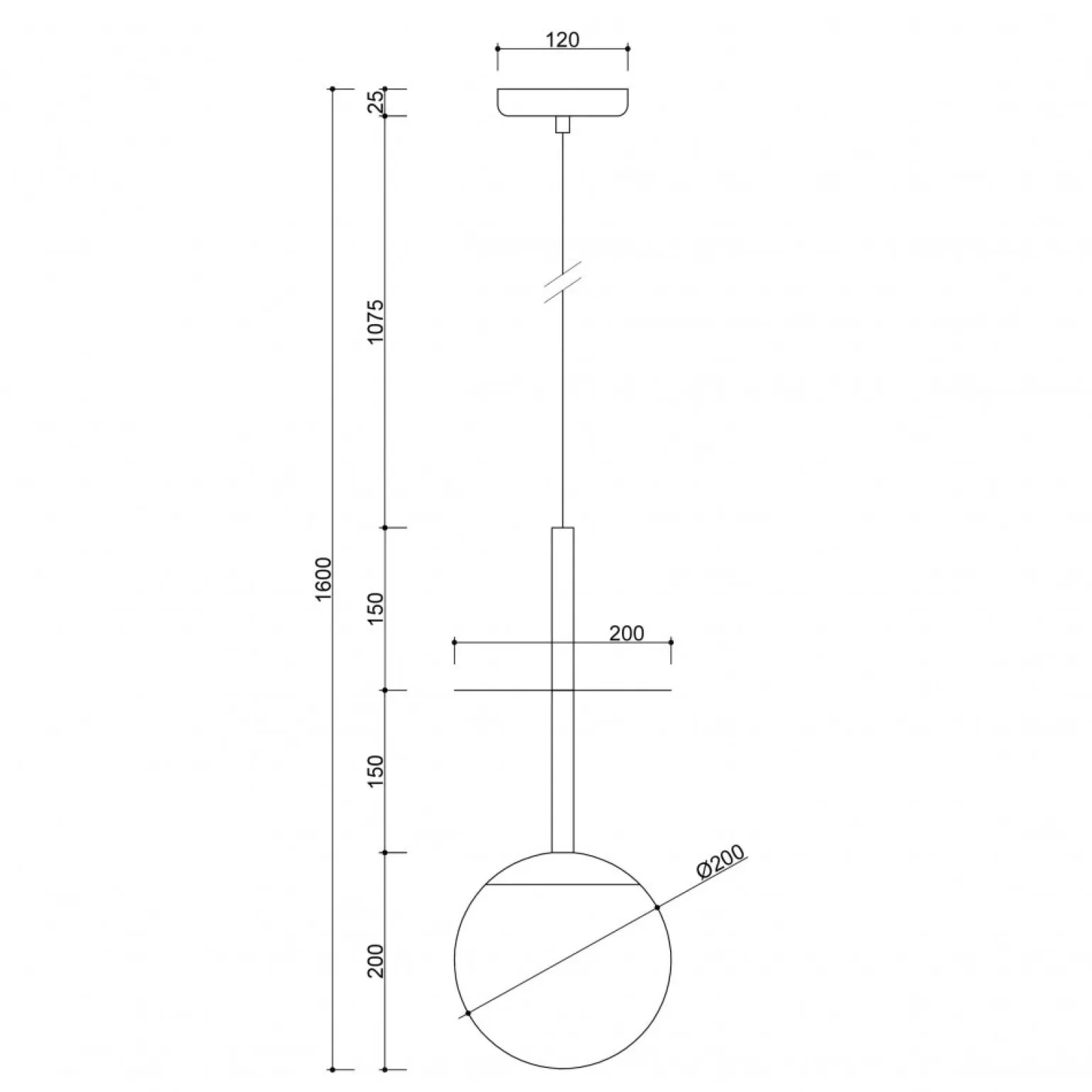 PLAAT A oliwkowa sufitowa lampa wisząca (PLA1414P0) - Ummo