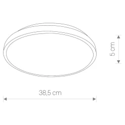 Plafon AGNES LED IP44 Ø40 cm (10978) - Nowodvorski