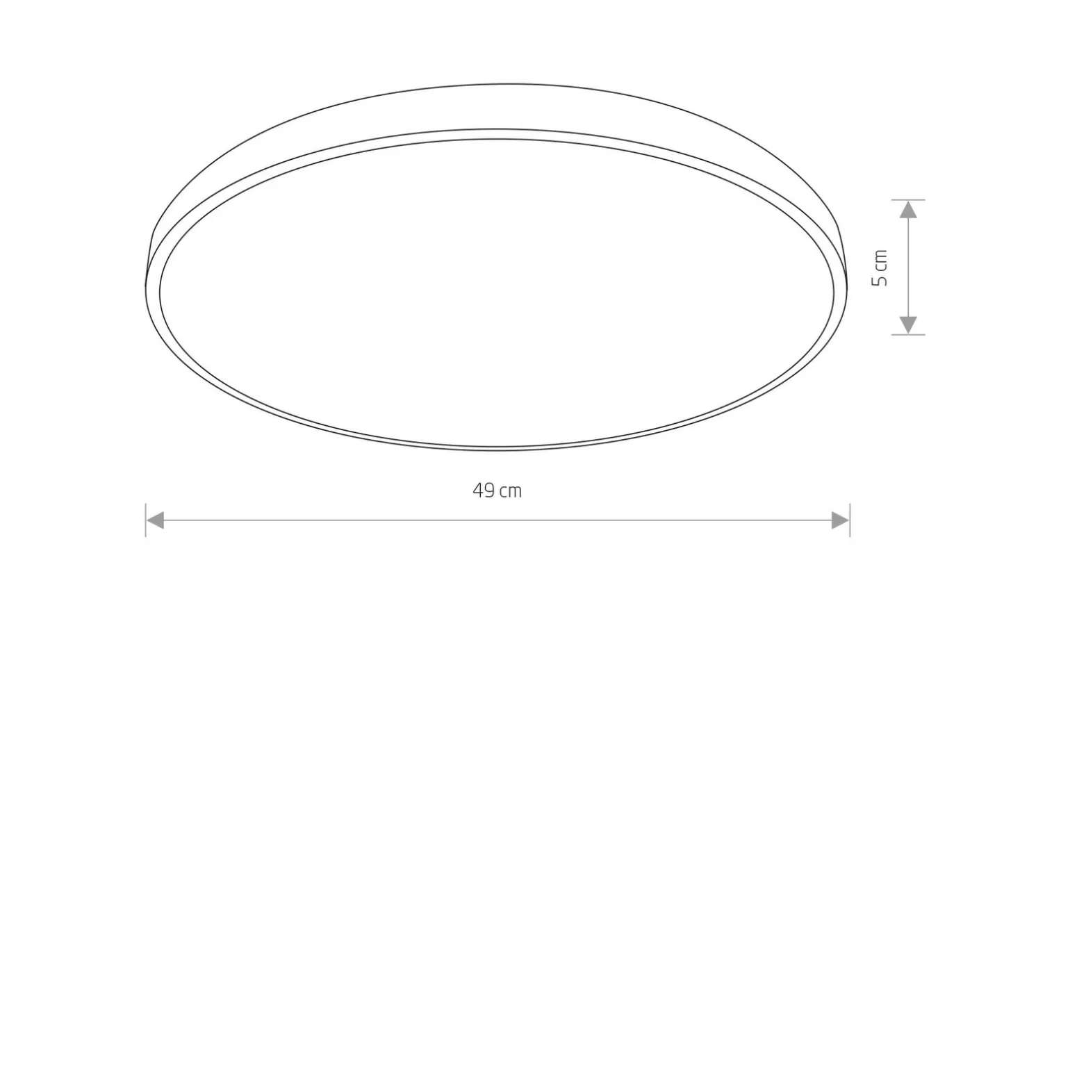 Plafon AGNES ROUND LED PRO biały 3000K IP44 (10979) - Nowodvorski