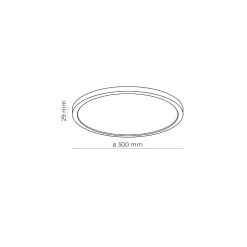 Plafon AQUA WHITE SMALL 24W LED (6900) - TK Lighting