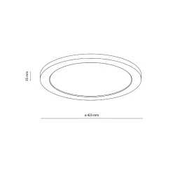Plafon AQUA WOOD BUK Ø40 LED (18011) - TK Lighting