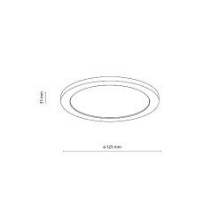 Plafon AQUA WOOD BUK Ø30 LED (18004) - TK Lighting