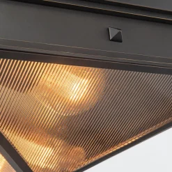 Plafon Cairo - 2 źródła światła - Miejski brąz (QN-CAIRO-F-M-UBZ-CR) - Quintiesse