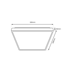 Plafon DABAR 17W LED (ML0253) - Eko-Light
