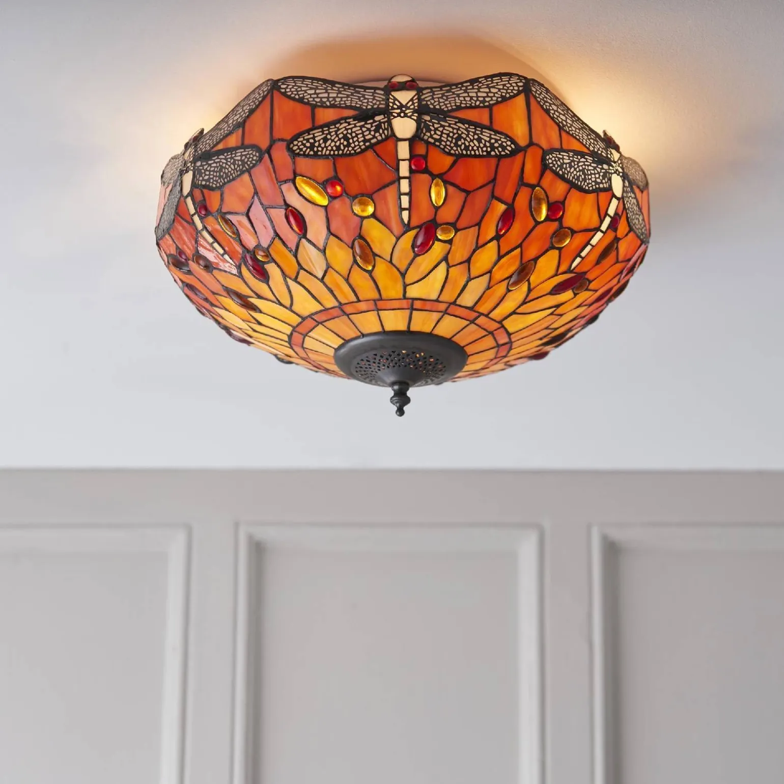 Plafon Dragonfly flame (70721) Tiffany