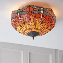 Plafon Dragonfly flame (70721) Tiffany