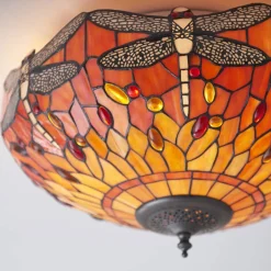 Plafon Dragonfly flame (70721) Tiffany