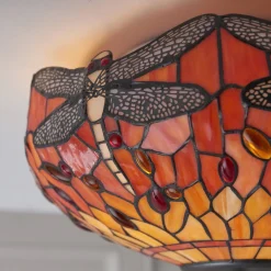 Plafon Dragonfly flame (70721) Tiffany