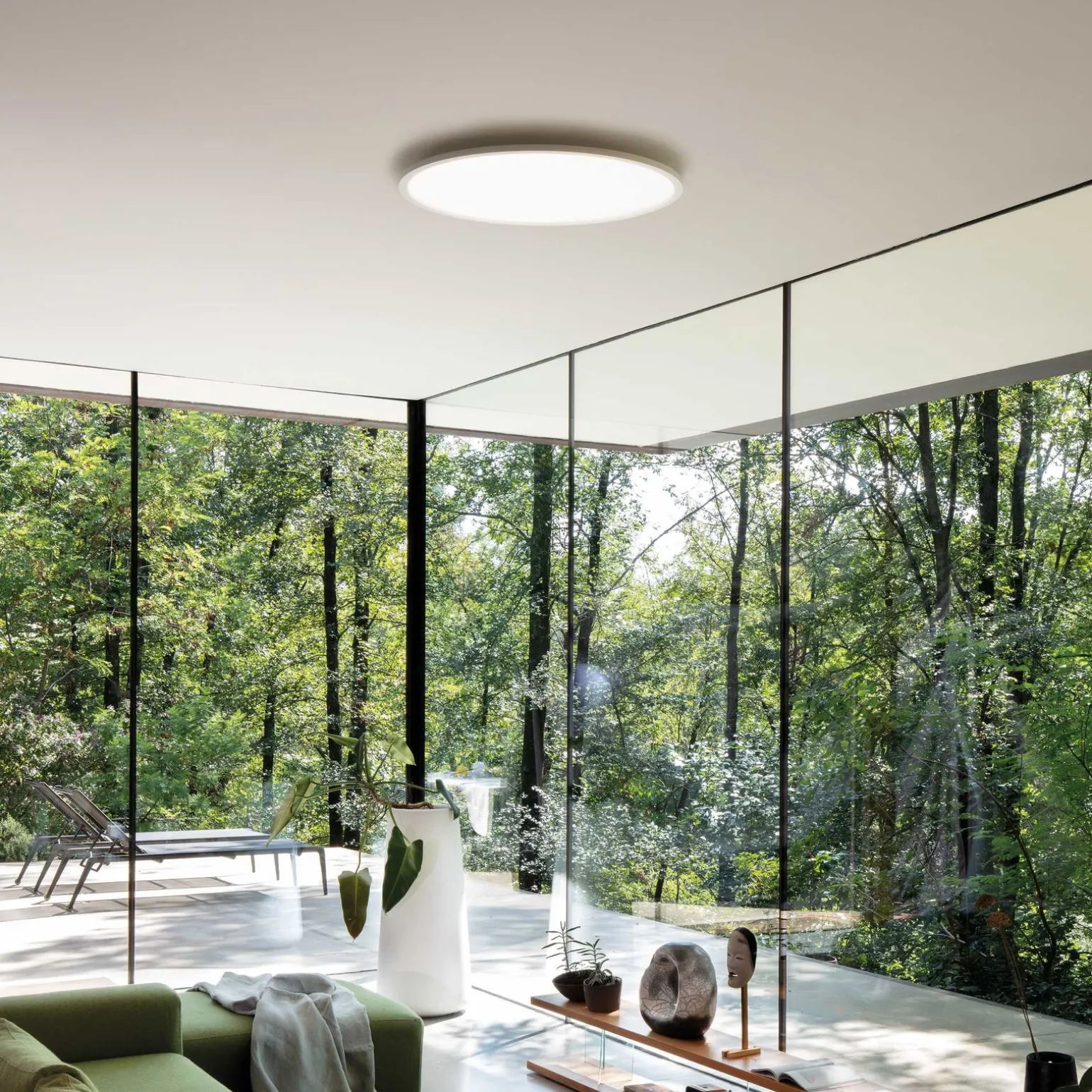 Plafon FLY Biały (FLY_SLIM_PL_D45_4000K) - Ideal Lux