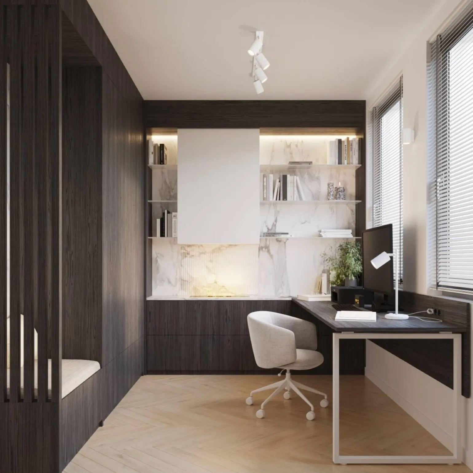 Plafon KARBON 4L biały (SL.1546) - Sollux Lighting