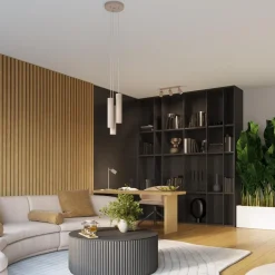 Plafon KARBON 4L taupe (SL.1765) - Sollux Lighting