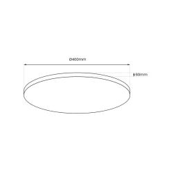 Plafon Layla Gold 33W ściemnialny + pilot (ML8130) - Milagro