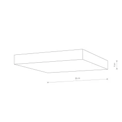 Plafon LID SQUARE LED 50W (10423) - Nowodvorski