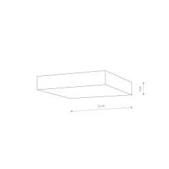 Plafon LID SQUARE LED 35W (10422) - Nowodvorski