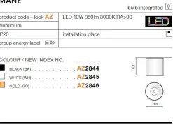 Plafon MANE gold (AZ2846) - AZZARDO